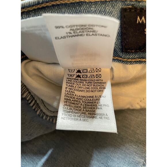 Lucky Brand Jeans Ankle Mid Rise Skinny Ava Distressed Raw Hem Size 10 / 30 - Picture 8 of 14